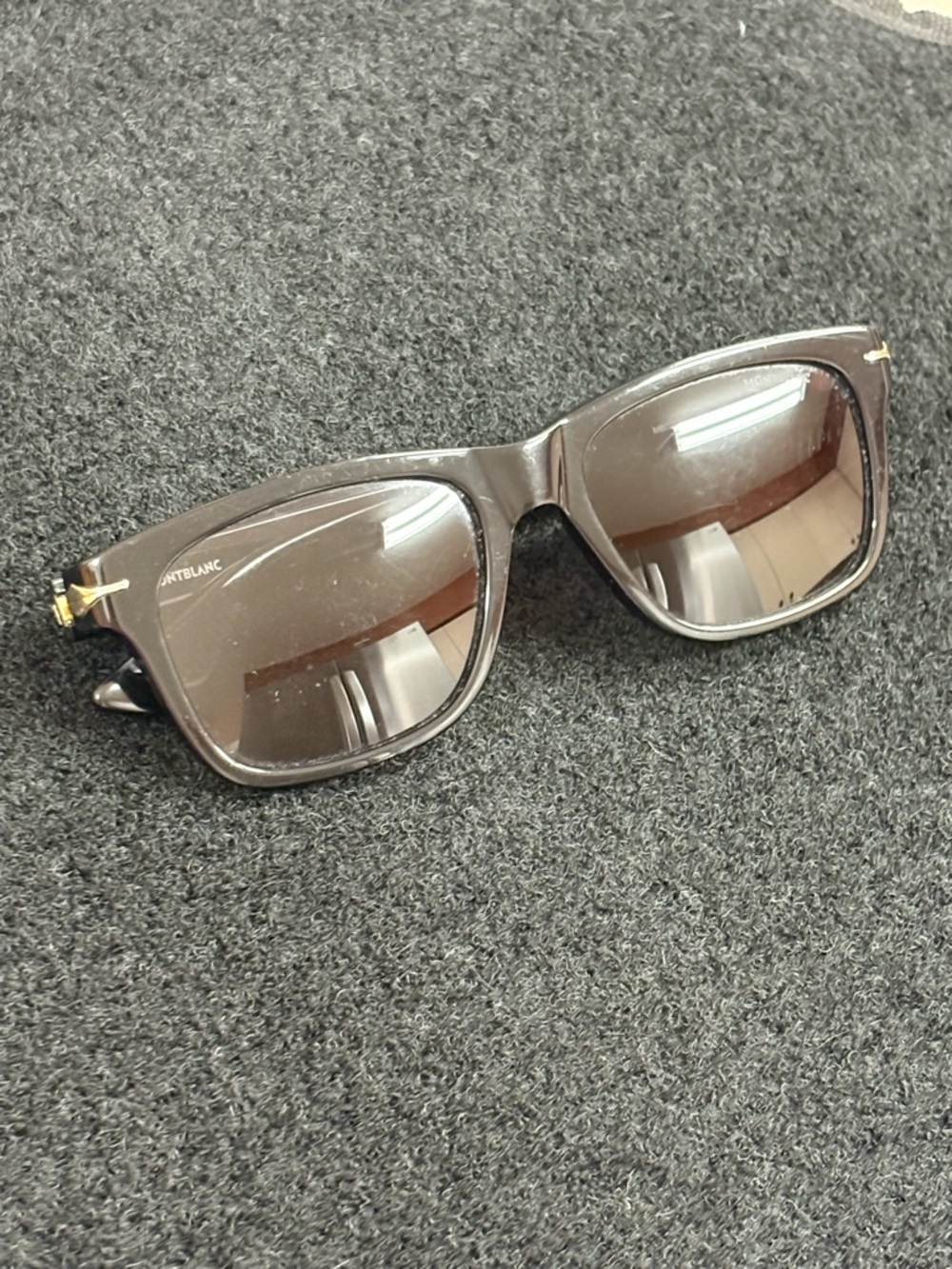 Montblanc MB0263S Black Sunglasses New Cat 3 Made in Japan Luxury